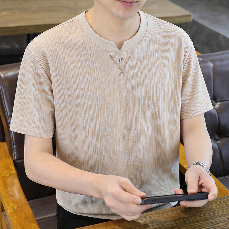 New Style Crew Neck Crinkle Te - Undershirt Crew Neck บทวิจารณ์และราคา