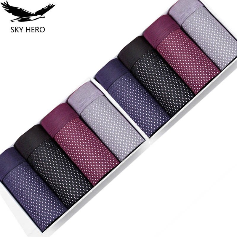 8pcs/Lot Underwear Boxer short - Bamboo Fiber Trunk บทวิจารณ์และราคา