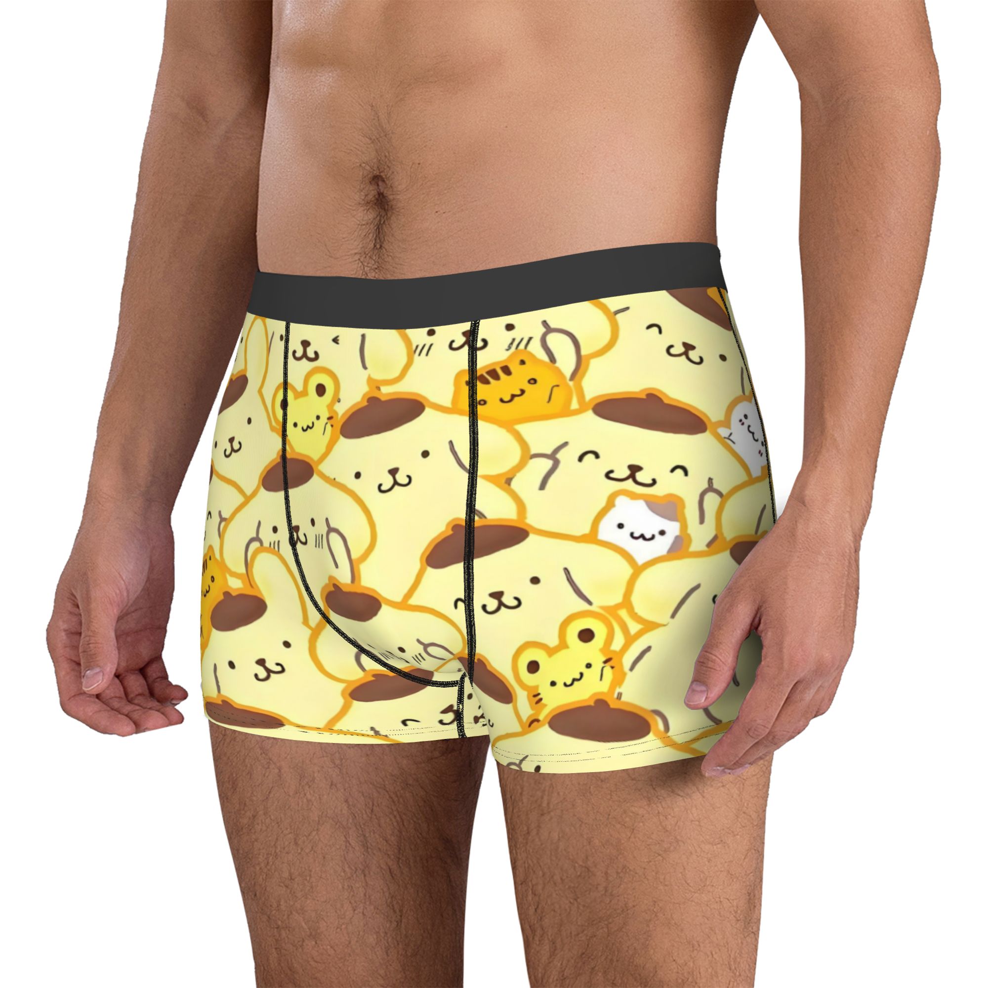 Cartoon Pompompurin Underwear  - Boxer Shorts Modal บทวิจารณ์และราคา
