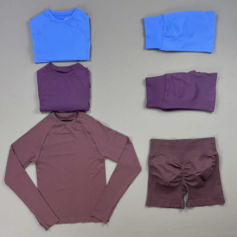 2 Piece Gym Set Women Raglan L - Compression Shorts Athletes บทวิจารณ์และราคา