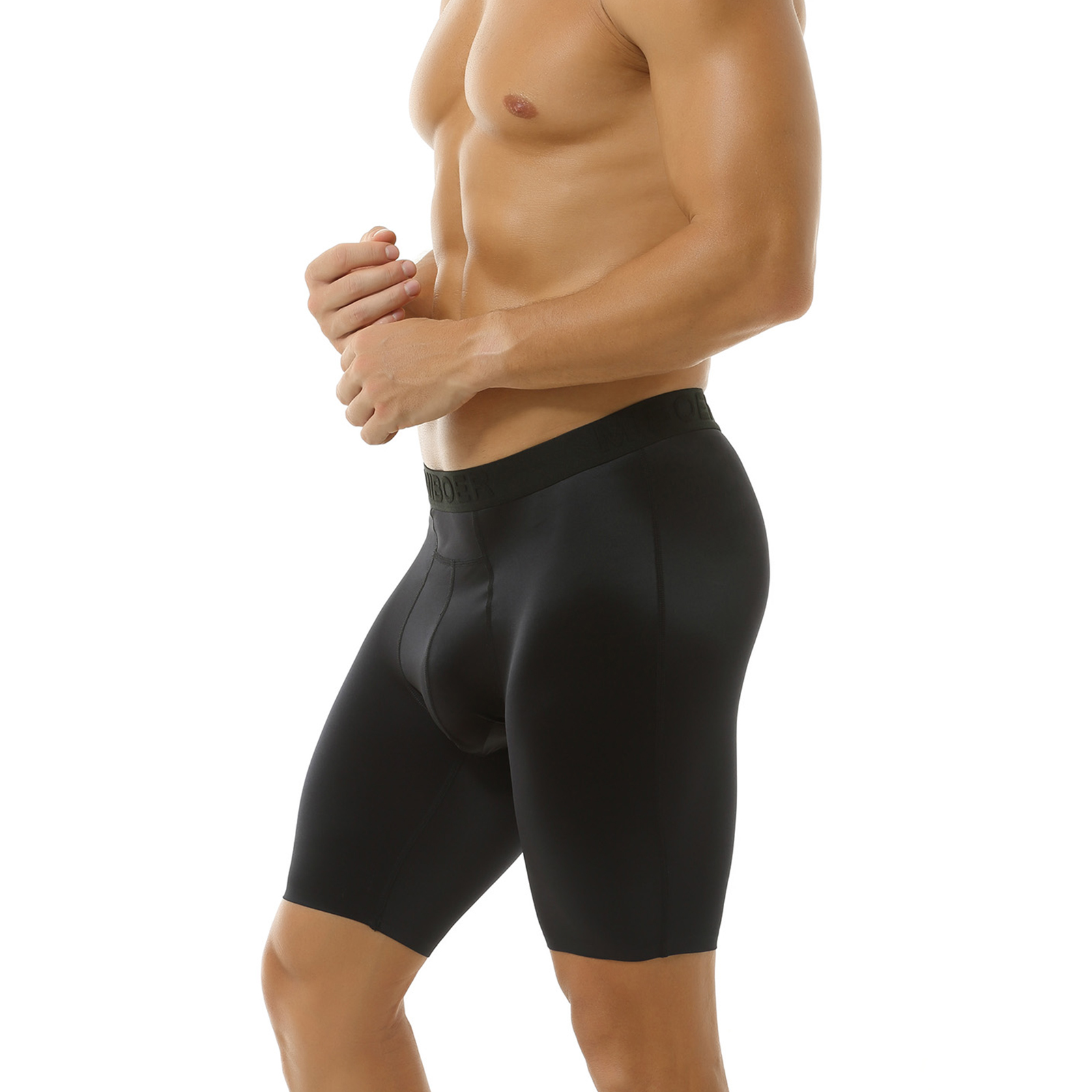 Men's Satin Shorts Sports Mid- - Pouch Boxer Pouch บทวิจารณ์และราคา