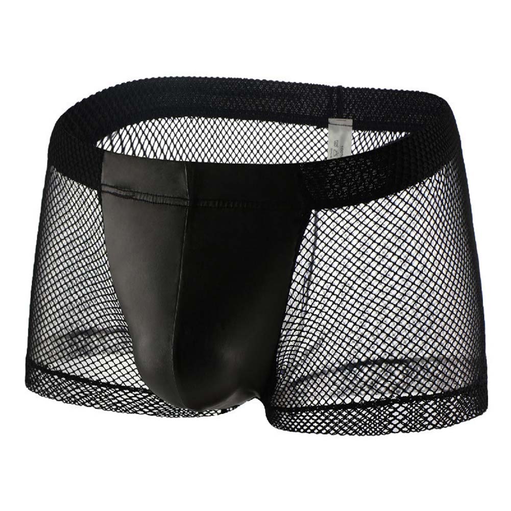 Men Mesh See Through Boxer Sho - Pouch Boxer Pouch บทวิจารณ์และราคา