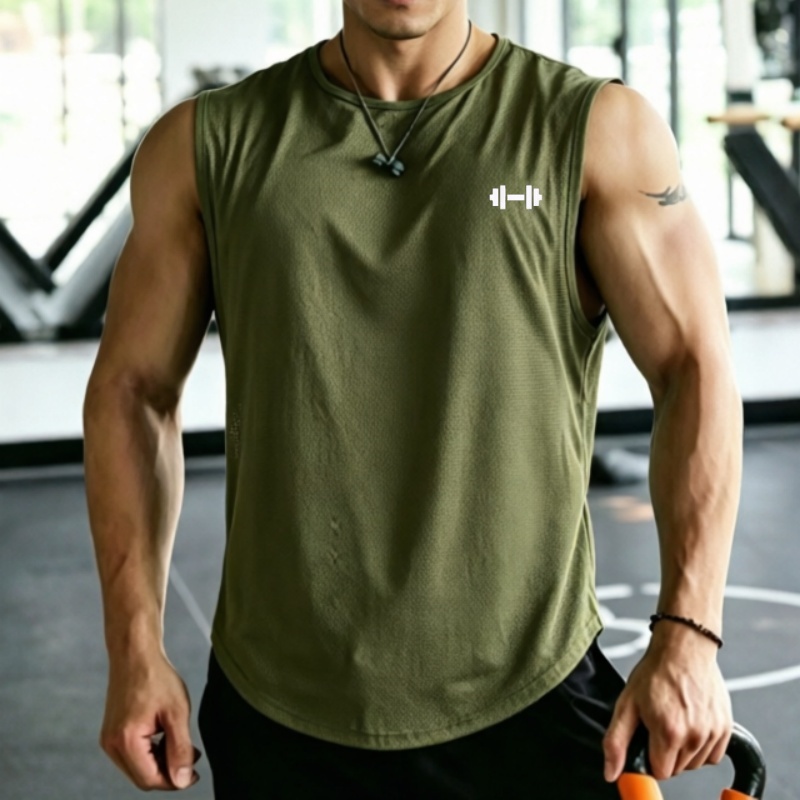 2026 Men mesh Quick Dry Tank T - Undershirt Crew Neck บทวิจารณ์และราคา