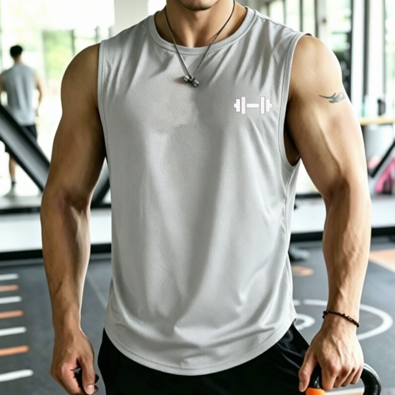 2026 Men mesh Quick Dry Tank T - Undershirt Crew Neck บทวิจารณ์และราคา