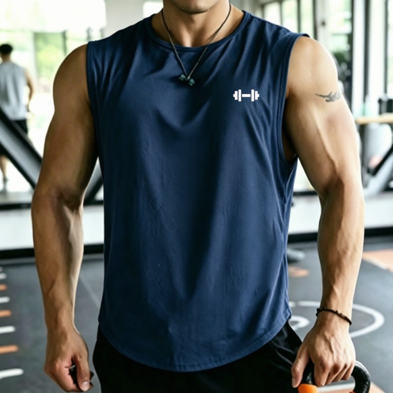 2026 Men mesh Quick Dry Tank T - Undershirt Crew Neck บทวิจารณ์และราคา
