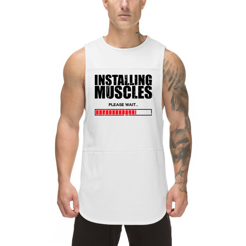Summer Men Sports Vest with Si - Sleeveless Undershirt บทวิจารณ์และราคา