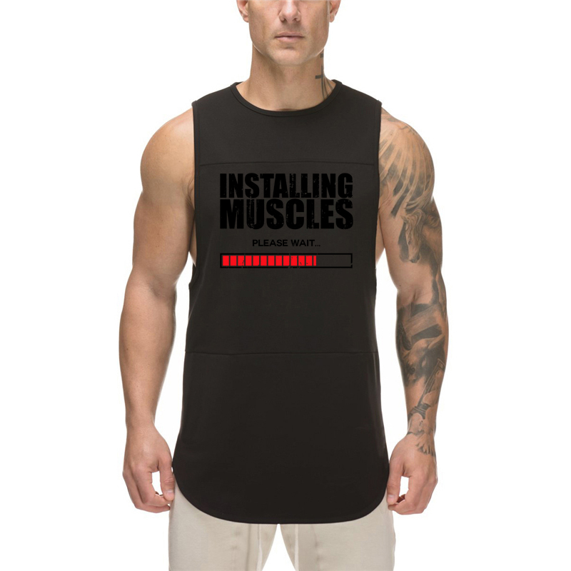 Summer Men Sports Vest with Si - Sleeveless Undershirt บทวิจารณ์และราคา