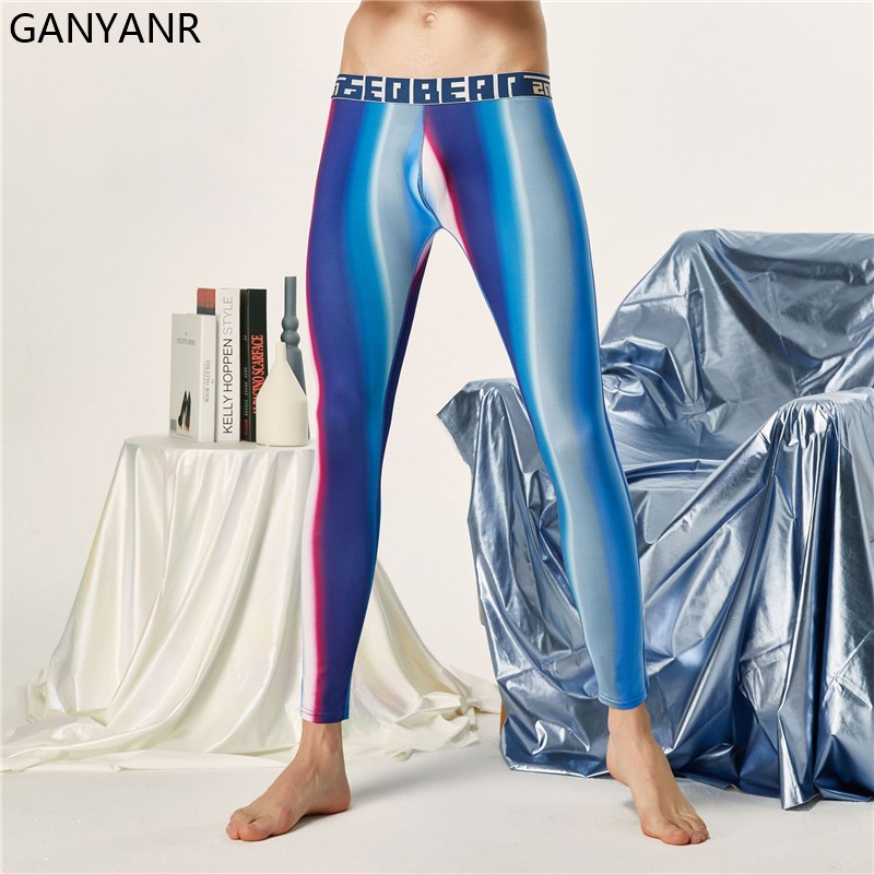 GANYANR Running Tights Men Com - Compression Long Pant บทวิจารณ์และราคา