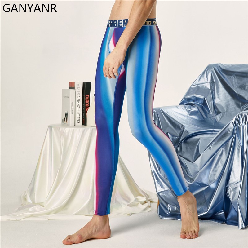 GANYANR Running Tights Men Com - Compression Long Pant บทวิจารณ์และราคา