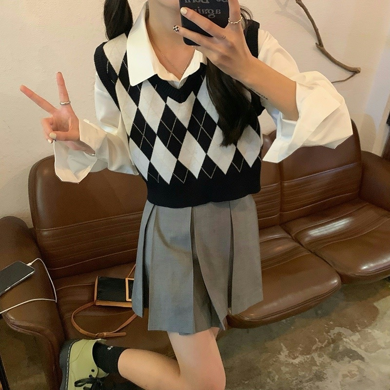 Autumn Fashion Female Vintage  - Tank Top Ribbed บทวิจารณ์และราคา