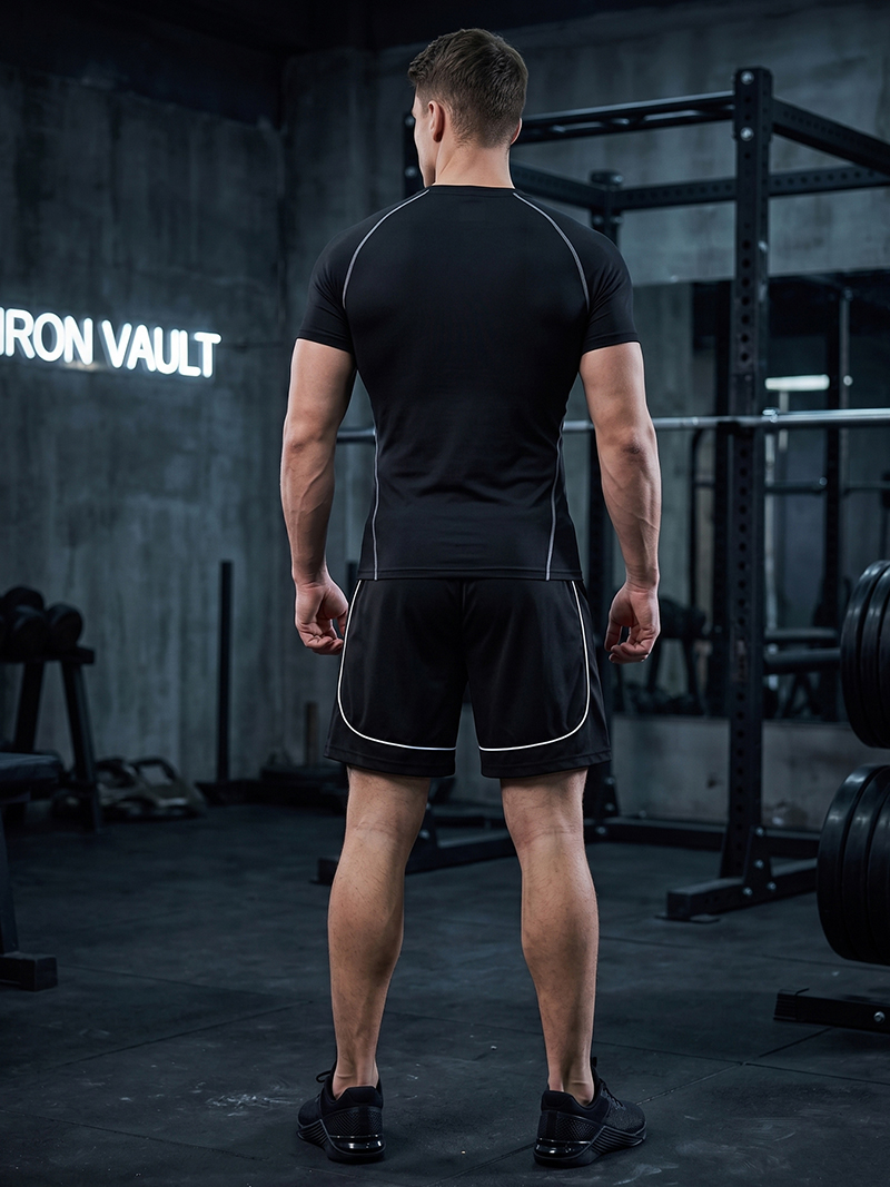 Men's Workout Running Gear 2 P - Compression Shorts Athletes บทวิจารณ์และราคา