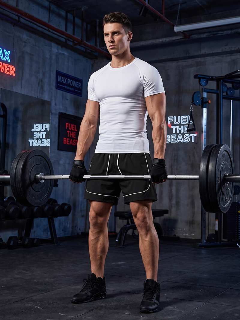 Men's Workout Running Gear 2 P - Compression Shorts Athletes บทวิจารณ์และราคา