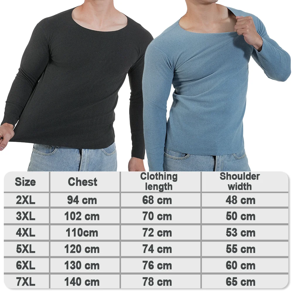 Men Thermal Underwear Long Sle - Undershirt Crew Neck บทวิจารณ์และราคา