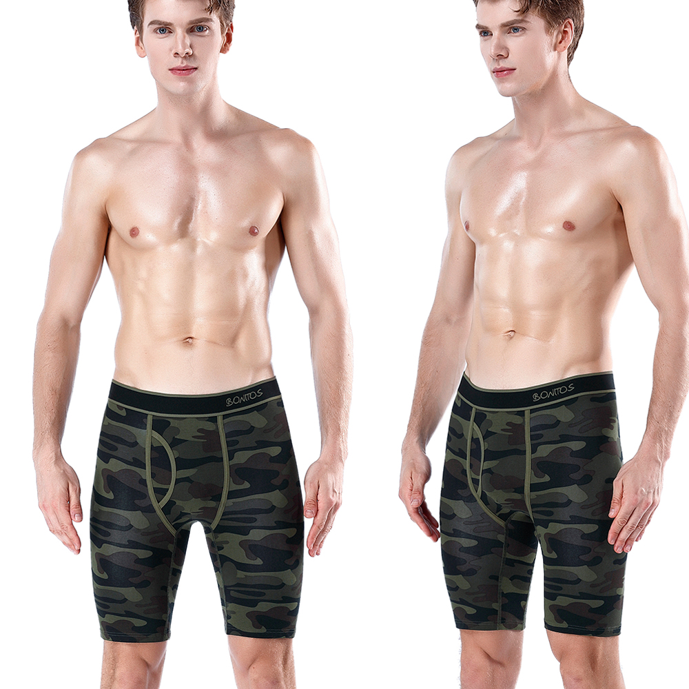 5pcs Long Boxer Mens Boxer Sho - Boxer Brief Pack Cotton บทวิจารณ์และราคา