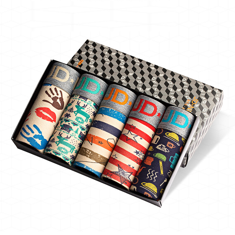 5Pcs/lot Men Underwear Cotton  - Multi Pack Underwear บทวิจารณ์และราคา