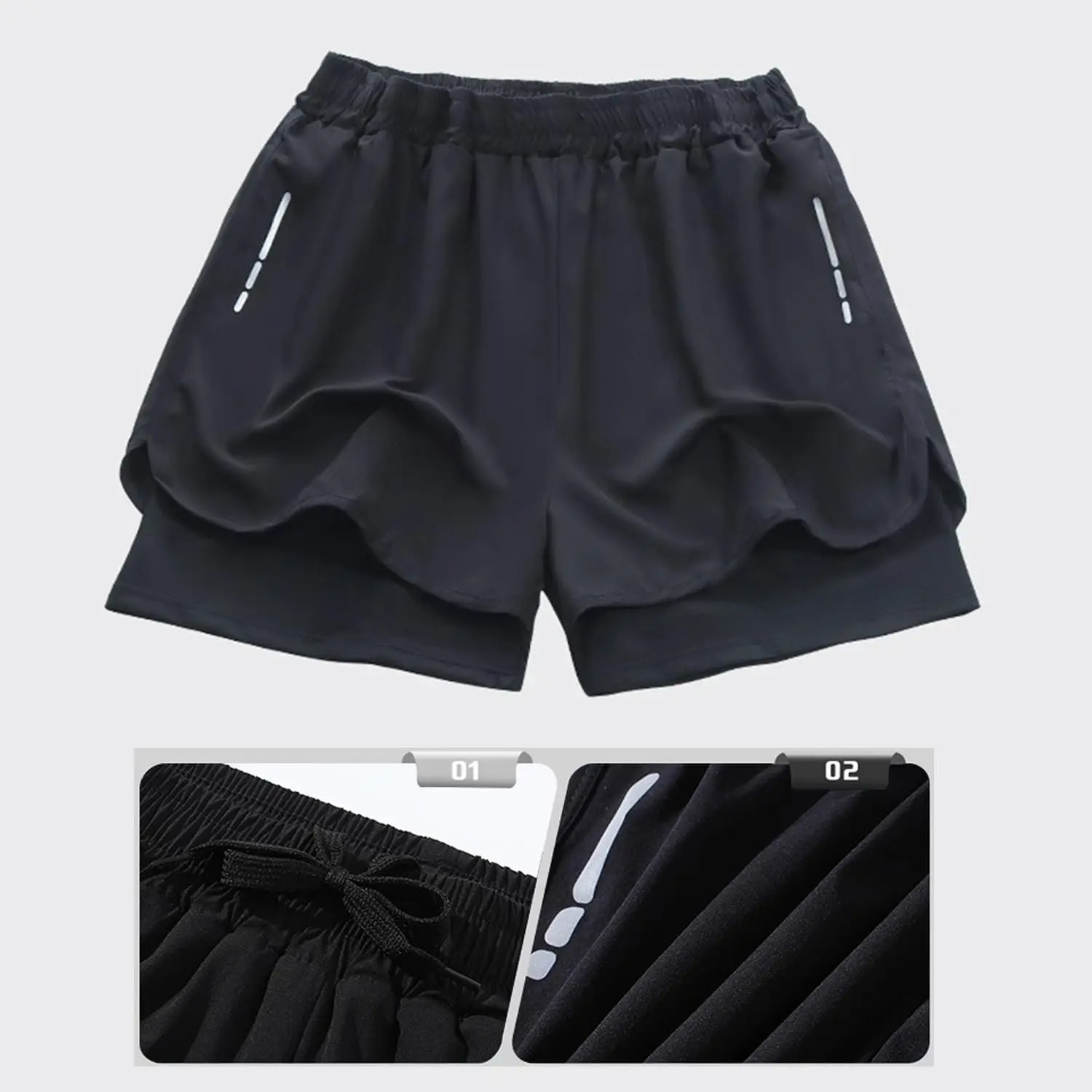 Men's Swim Trunks Quick Dry At - Compression Shorts Athletes บทวิจารณ์และราคา
