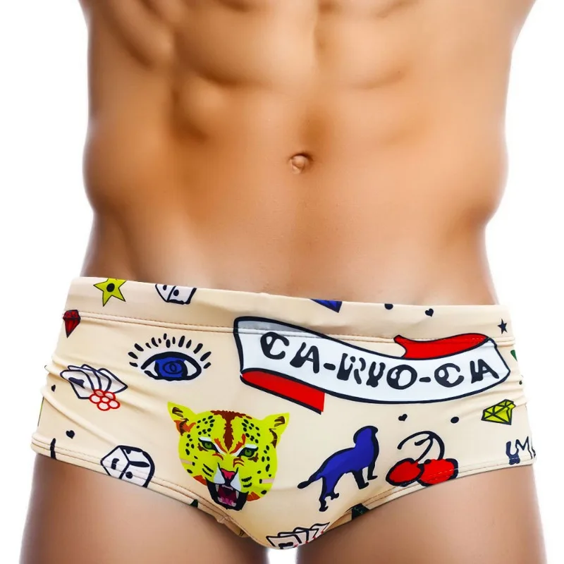 Sexy Men's Swimsuit Push-Up Sw - Trunk Breathable Men บทวิจารณ์และราคา