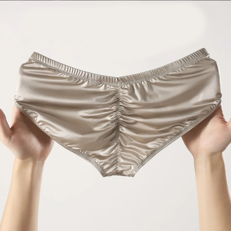 4pcs Mens Briefs Shinny Satin  - Boxer Shorts Modal บทวิจารณ์และราคา