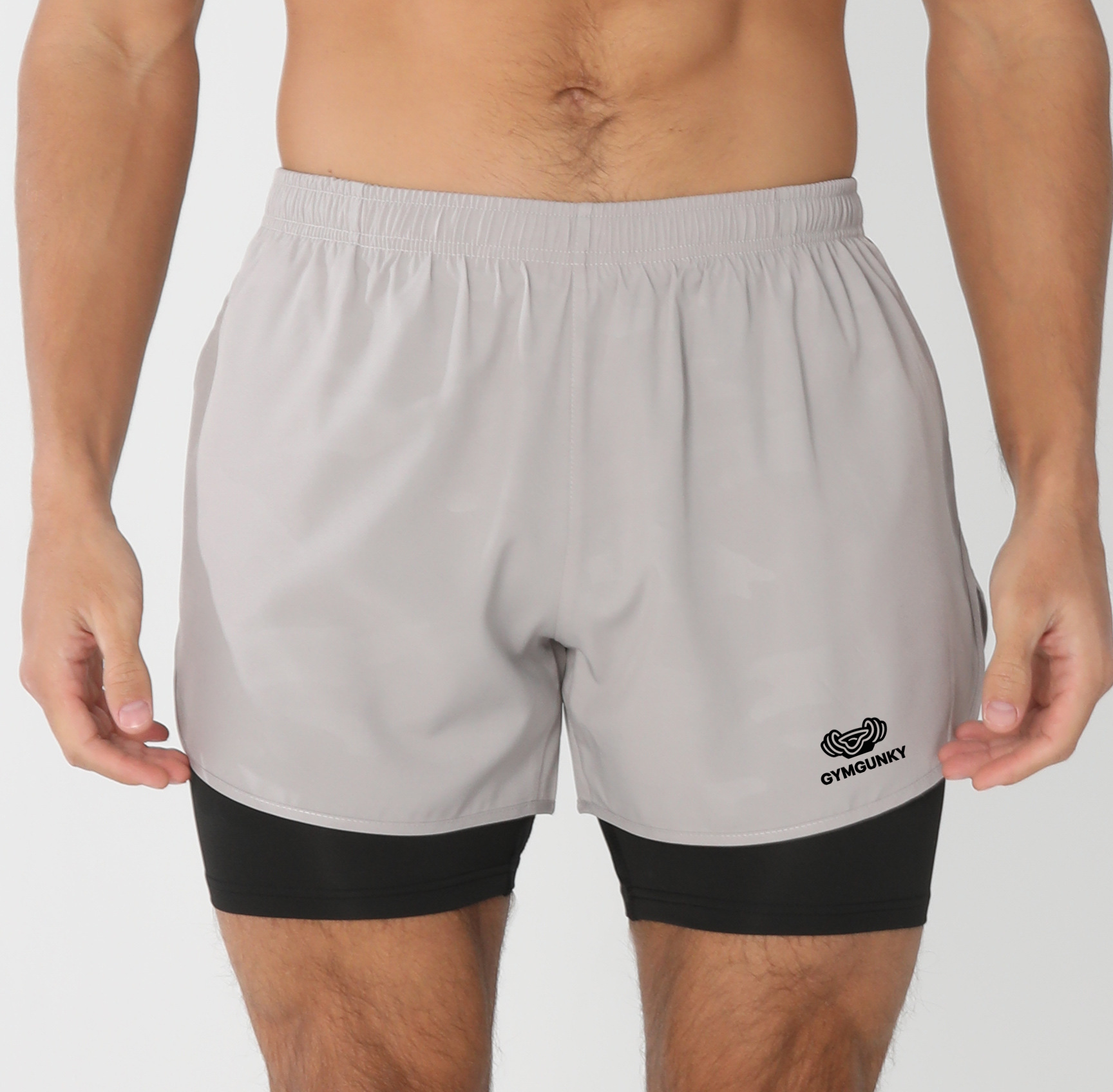 Men 2 in 1 Compression Liner S - Compression Shorts Athletes บทวิจารณ์และราคา