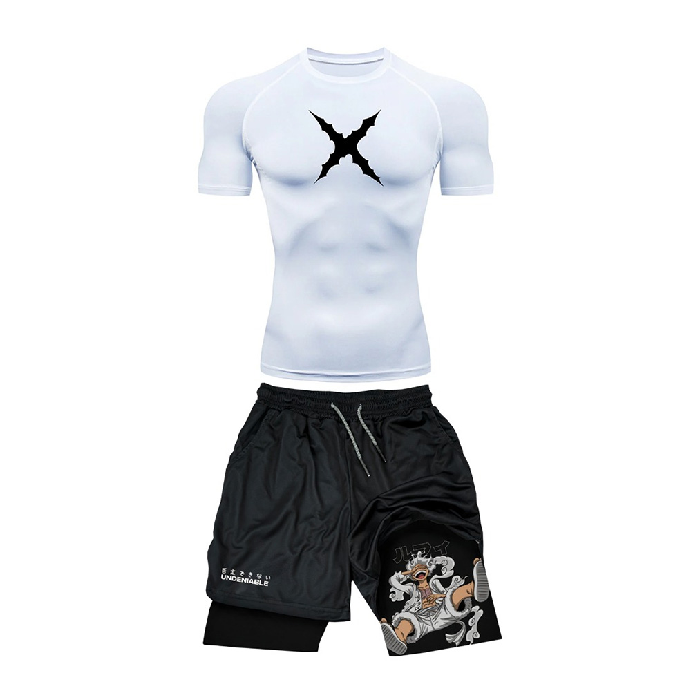 Summer New ONE PIECE Luffy Tig - T Shirt Tight Fit บทวิจารณ์และราคา
