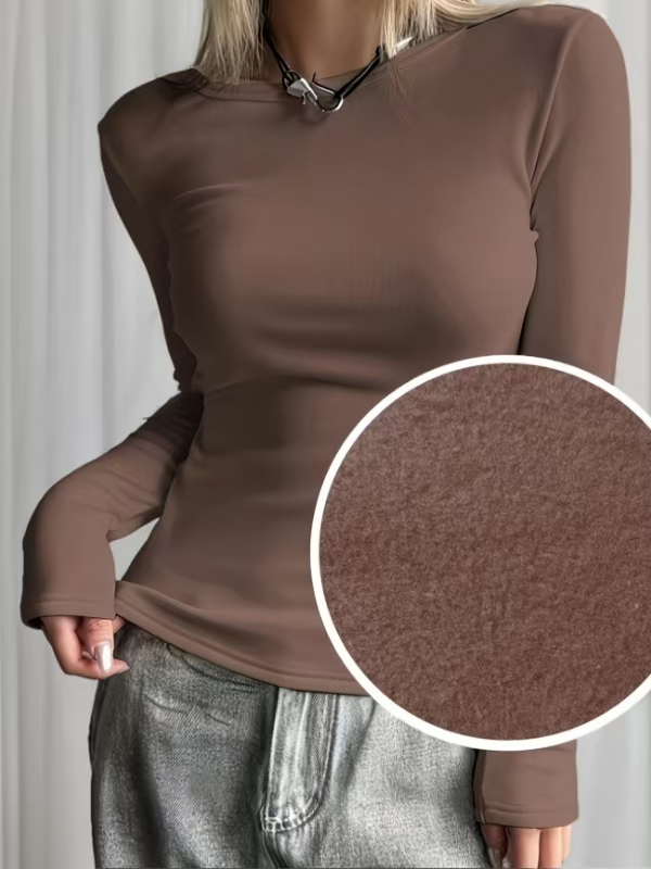 Women's Fleece Lined Base Laye - Base Layer Top บทวิจารณ์และราคา