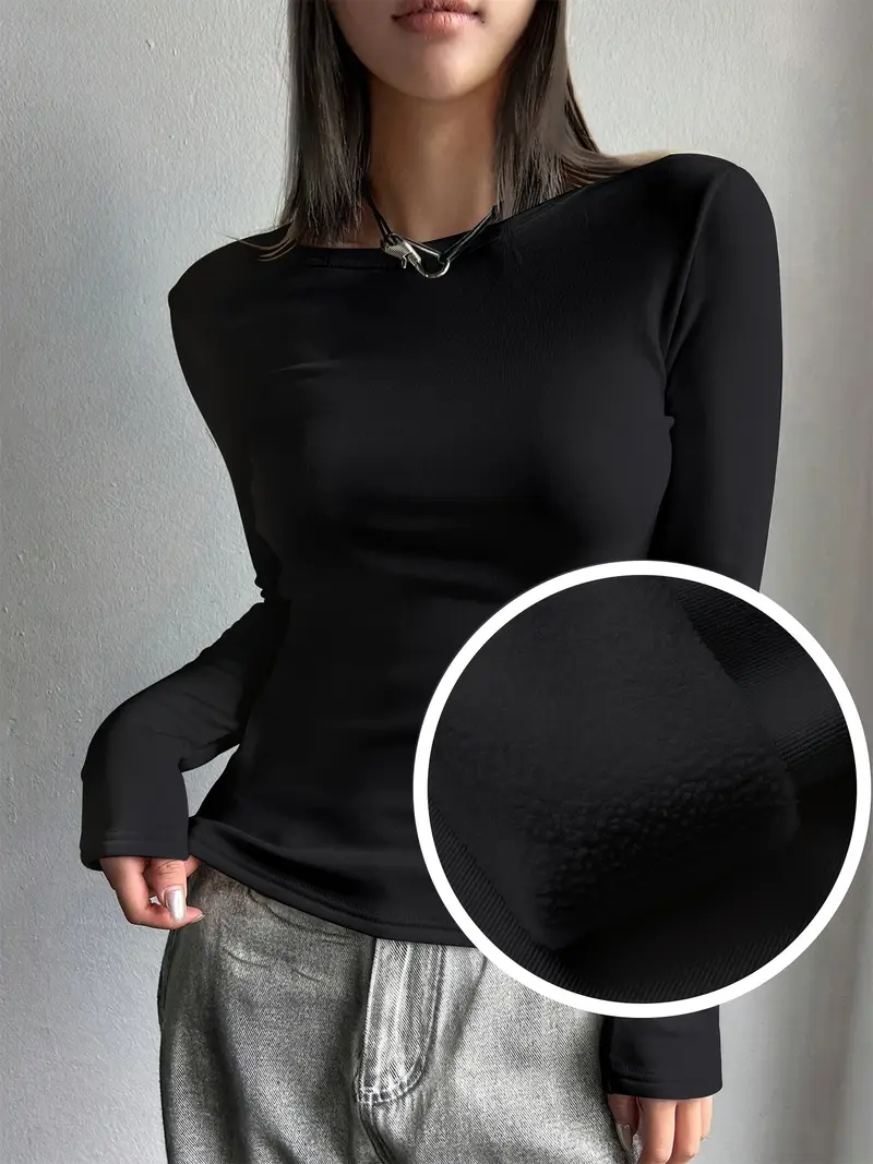 Women's Fleece Lined Base Laye - Base Layer Top บทวิจารณ์และราคา
