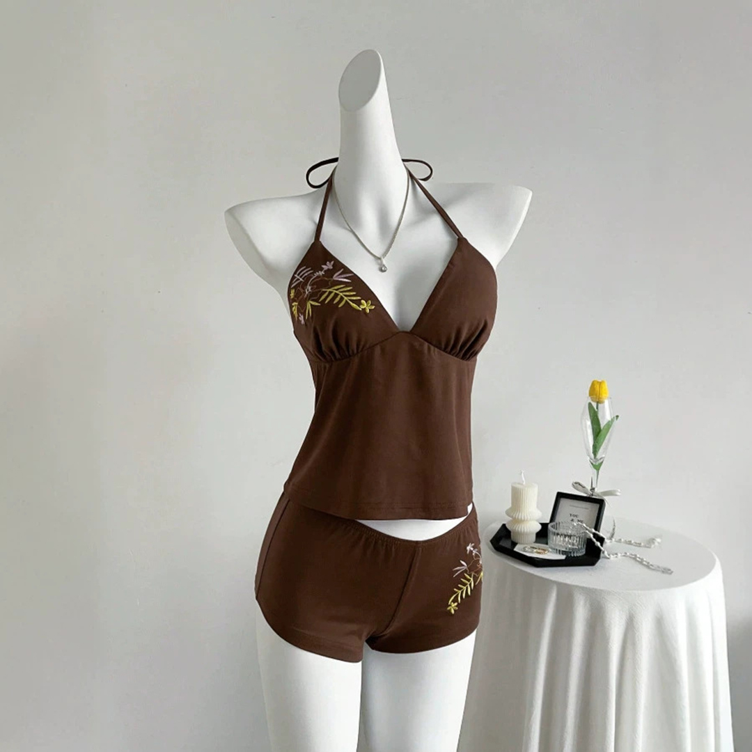 New Women's Summer Brown Tank  - Suspender Tank Top บทวิจารณ์และราคา