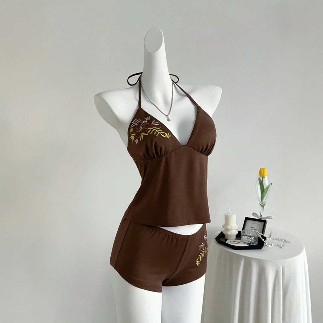 New Women's Summer Brown Tank  - Suspender Tank Top บทวิจารณ์และราคา